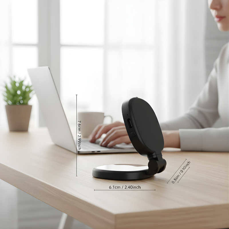 Portable Lighted Makeup & Selfie Stand with Adjustable LED Lighting