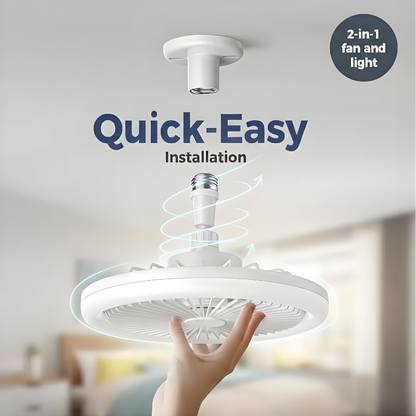 Ceiling Fan Light with Remote Control – Easy Install LED Fan Light