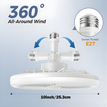 Ceiling Fan Light with Remote Control – Easy Install LED Fan Light