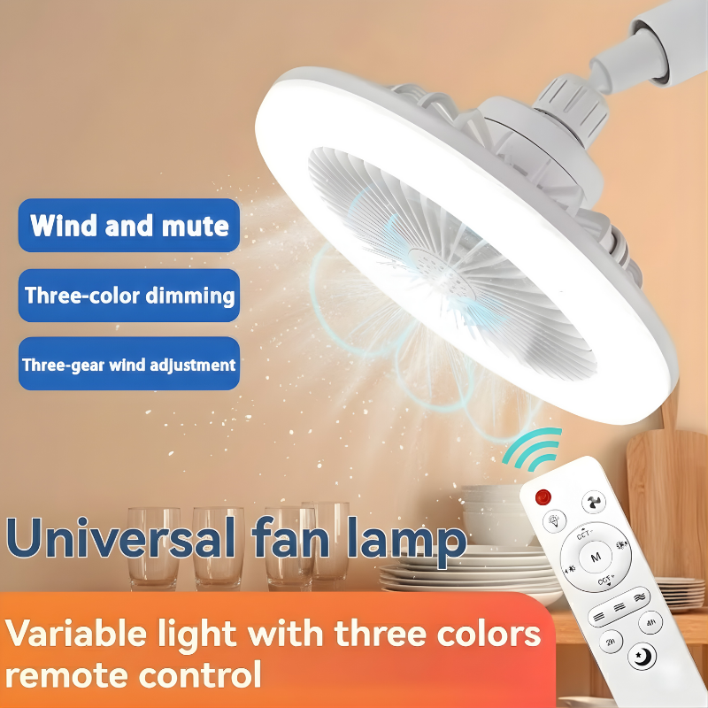 Ceiling Fan Light with Remote Control – Easy Install LED Fan Light