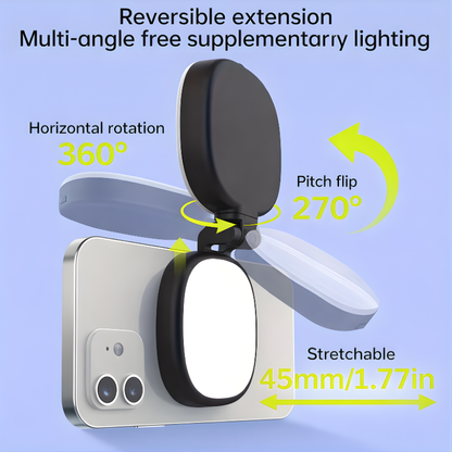 Portable Lighted Makeup & Selfie Stand with Adjustable LED Lighting