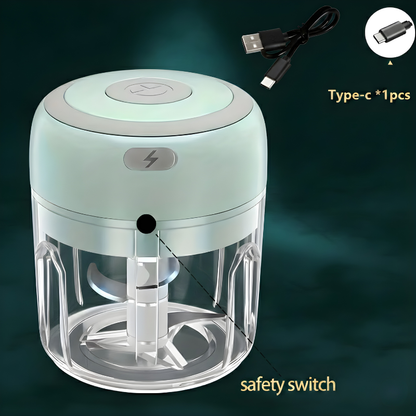 USB Rechargeable Mini Electric Food Chopper – 250ml/ 100ml Kitchen Processor