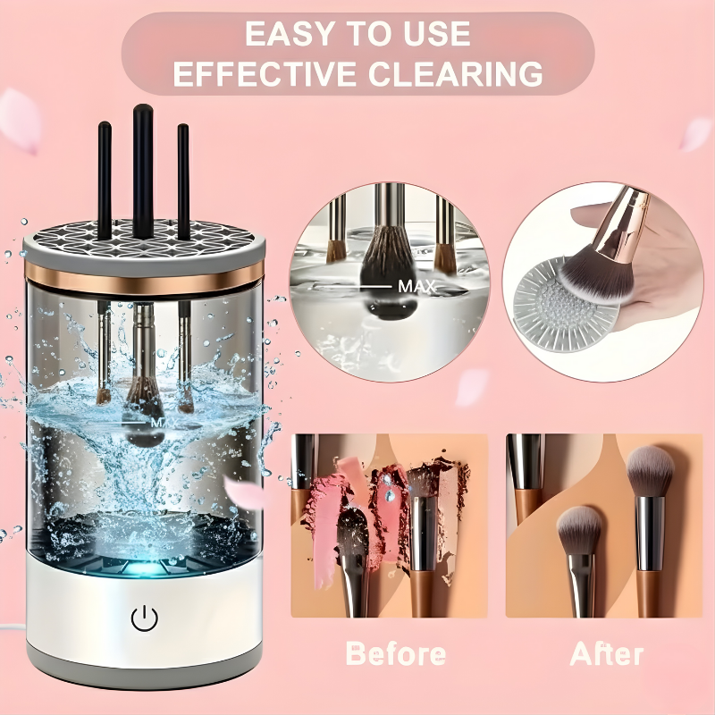 Rechargeable Electric Makeup Brush Cleaner & Dryer – USB Powered