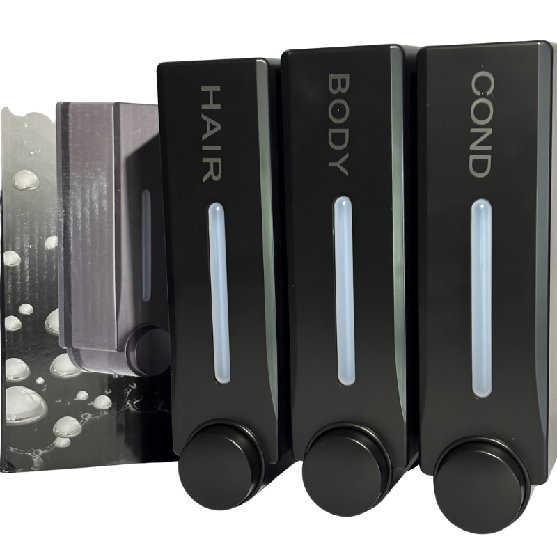 Wall-Mounted Triple Soap Dispenser – 3×300 ml Bathroom & Kitchen Organizer