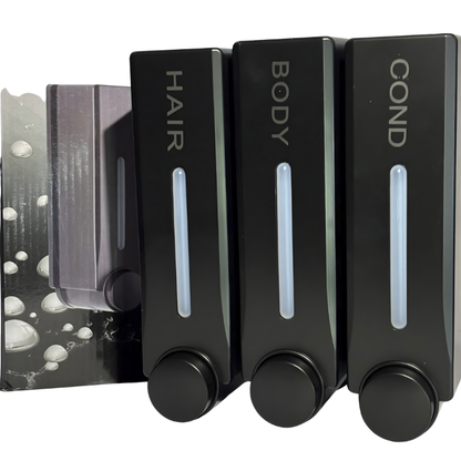 Wall-Mounted Triple Soap Dispenser – 3×300 ml Bathroom & Kitchen Organizer