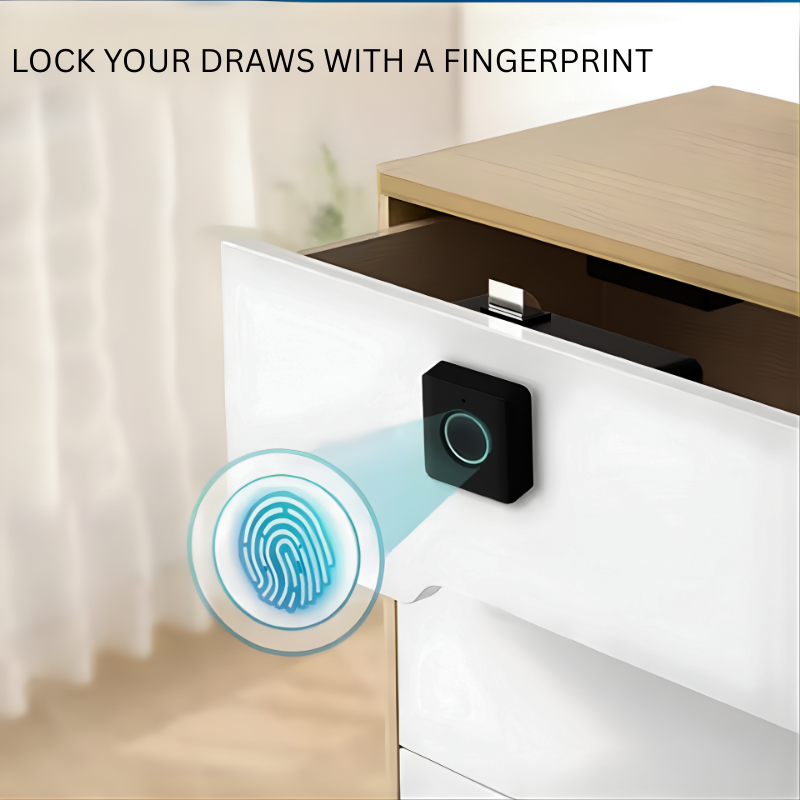 SmartFingerprint™ Drawer Lock — Keyless Security for Any Cabinet
