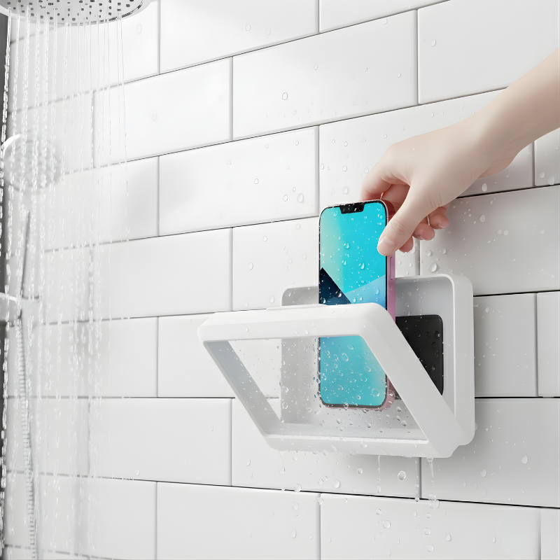 360° Shower Phone Mount — Universal Wall-Mount Phone Holder