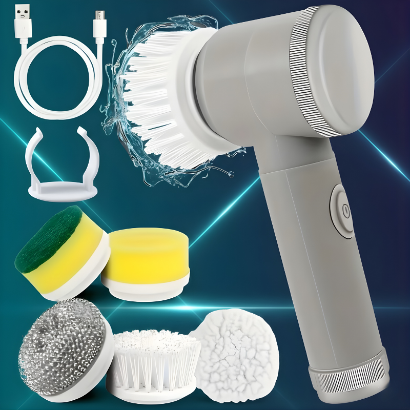Cordless Electric Spin Cleaner – Powerful Scrubber for Dishes, Sinks & Surfaces
