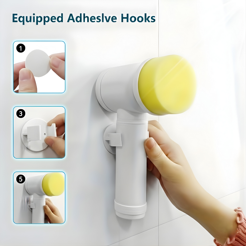 Cordless Electric Spin Cleaner – Powerful Scrubber for Dishes, Sinks & Surfaces