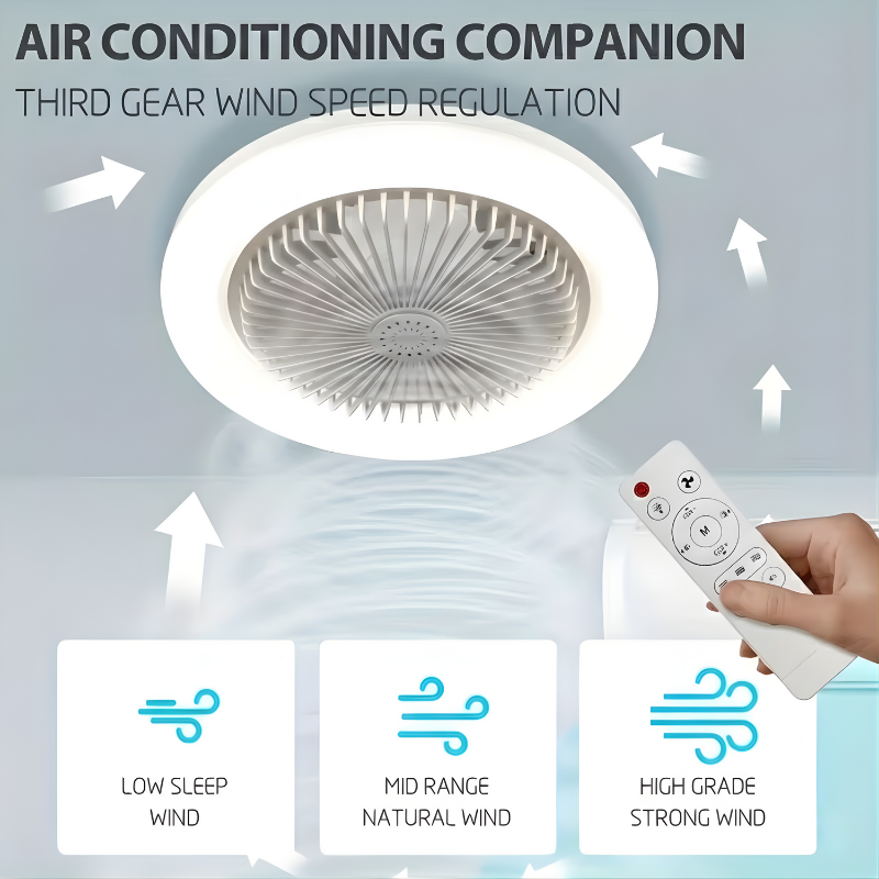Ceiling Fan Light with Remote Control – Easy Install LED Fan Light