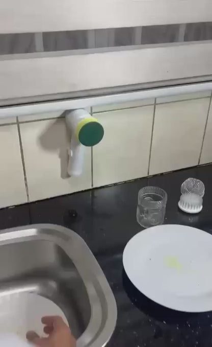 Cordless Electric Spin Cleaner – Powerful Scrubber for Dishes, Sinks & Surfaces
